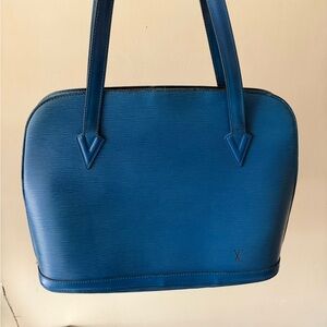 Blue Designer Tote Bag
